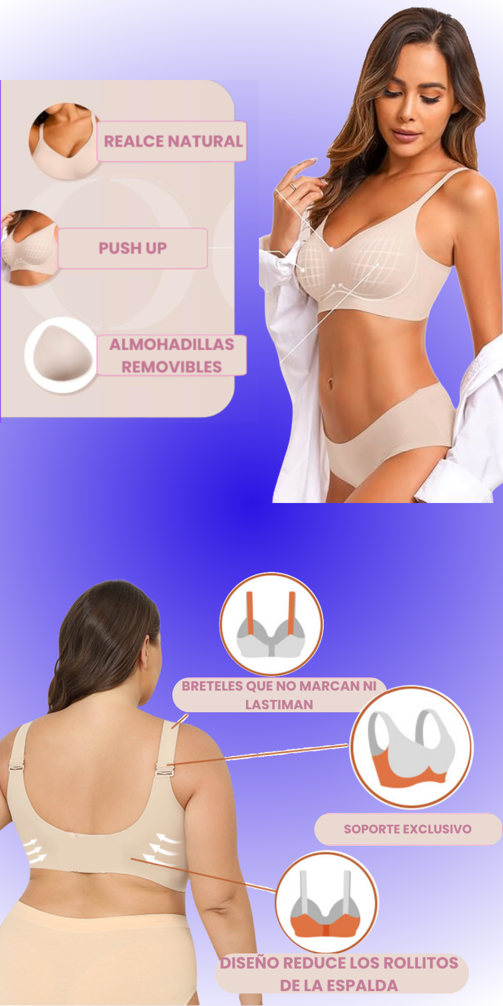 Caracter&iacute;sticas del corpi&ntilde;o segunda piel antirollitos